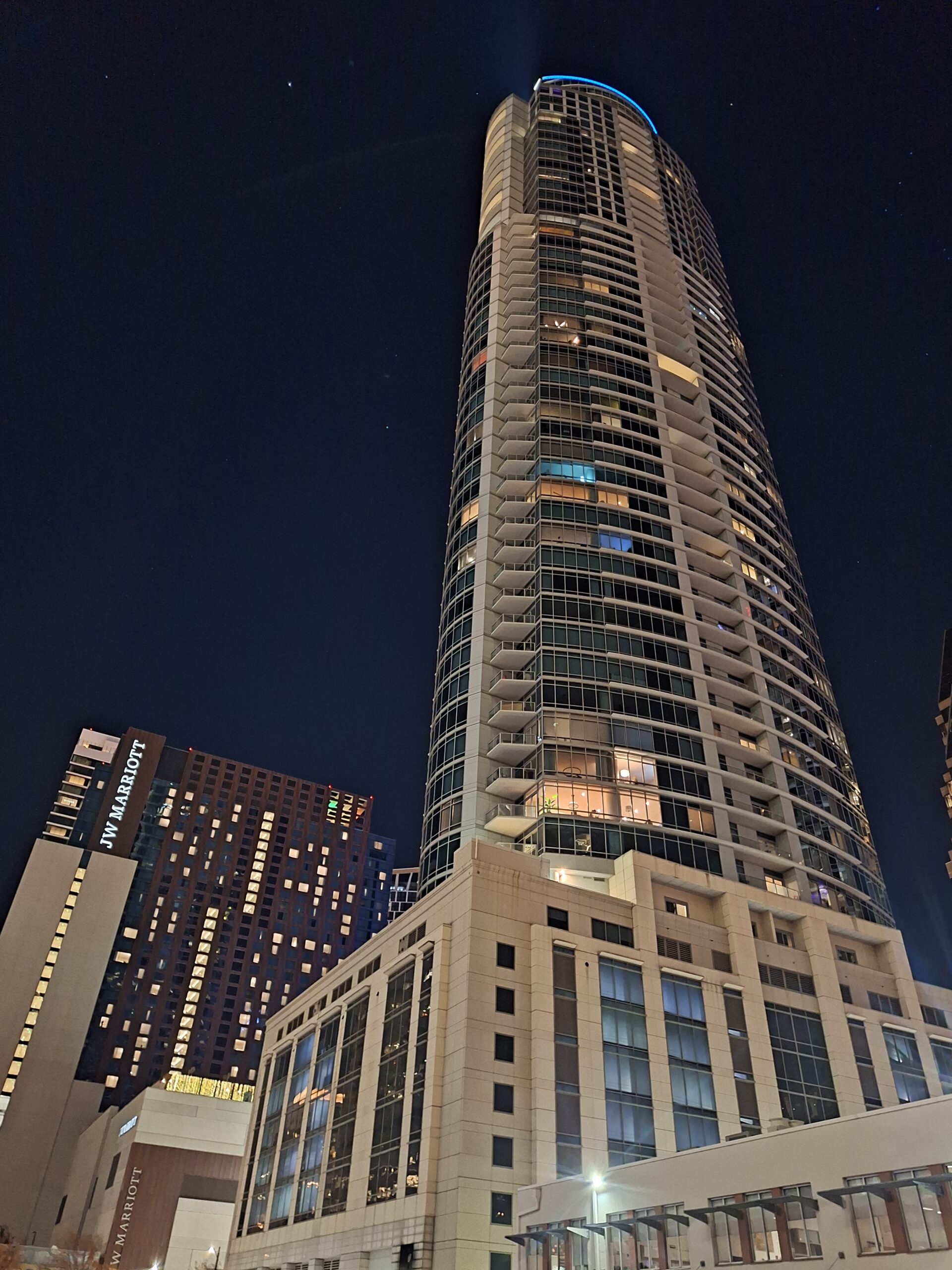 High rises in Austin often require a fire safety technician to perform a BDA grid test for in-building radio coverage.